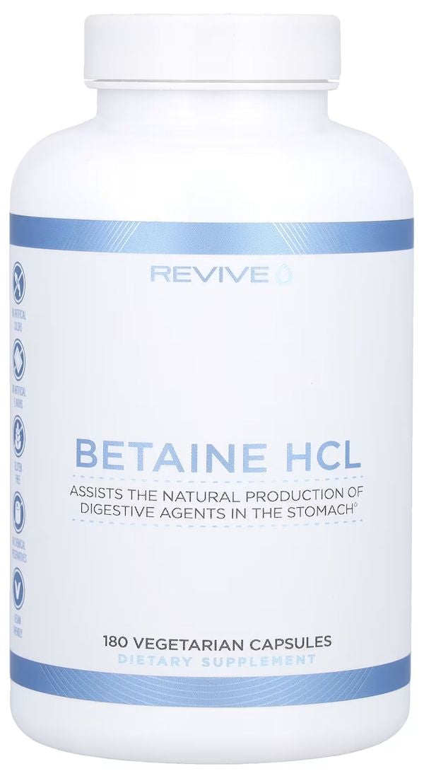 Revive Betaine HCL 180 Veg Capsules