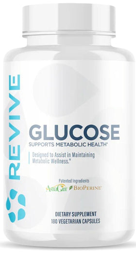 Revive Glucose Blood Glucose Support 180 Veg-Capsules|Sugar Control|Mass For Life|