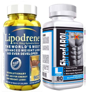 Hi-Tech Pharmaceuticals Shred-Abol + Fat Burner|Metabolism Boosters|Mass For Life|