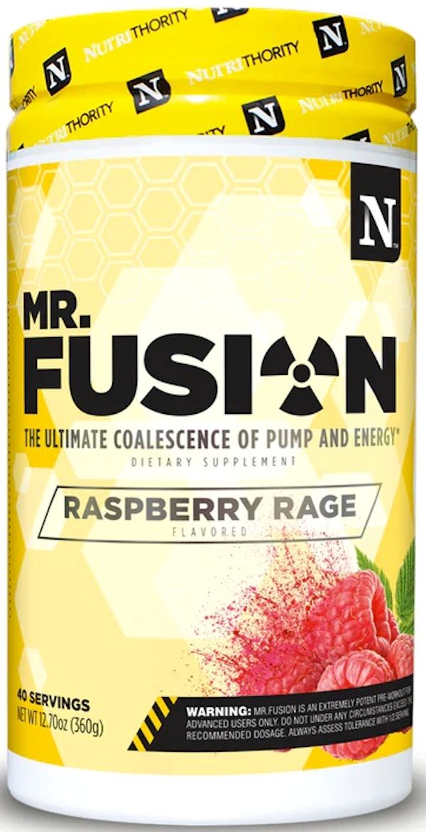 Nutrithority Mr. Fusion Pre-Workout The Ultimate Coalescence of Pump and Energy Muscle size