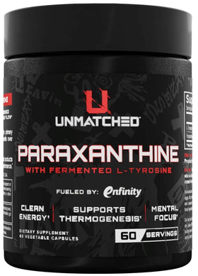 Unmatched Supps Paraxanthine 60 Capsules|Pre Workout|Mass For Life|