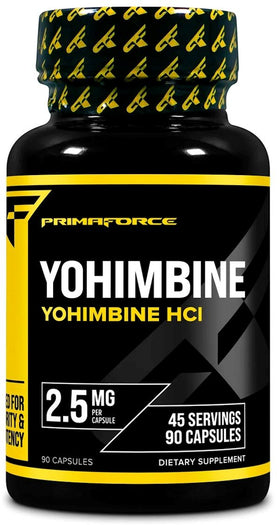 PrimaForce Yohimbine HCl 2.5 mg 90 Capsules|Test Booster|Mass For Life|