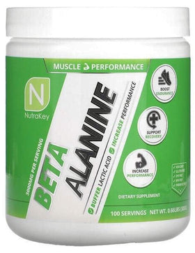 Nutrakey Beta Alanine 300 gms 100 servings|Beta-alanine|Mass For Life|
