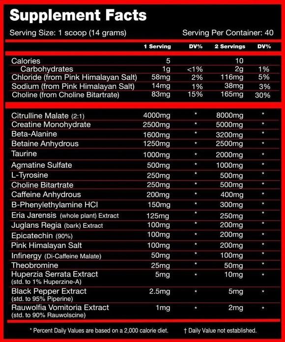 Killer Labz First Degree Massacre Pre-Workout|Pre Workout|Mass For Life|