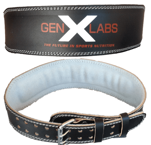 FREE GenXLabs Padded Weight Lifting Belt | Mass For Life both