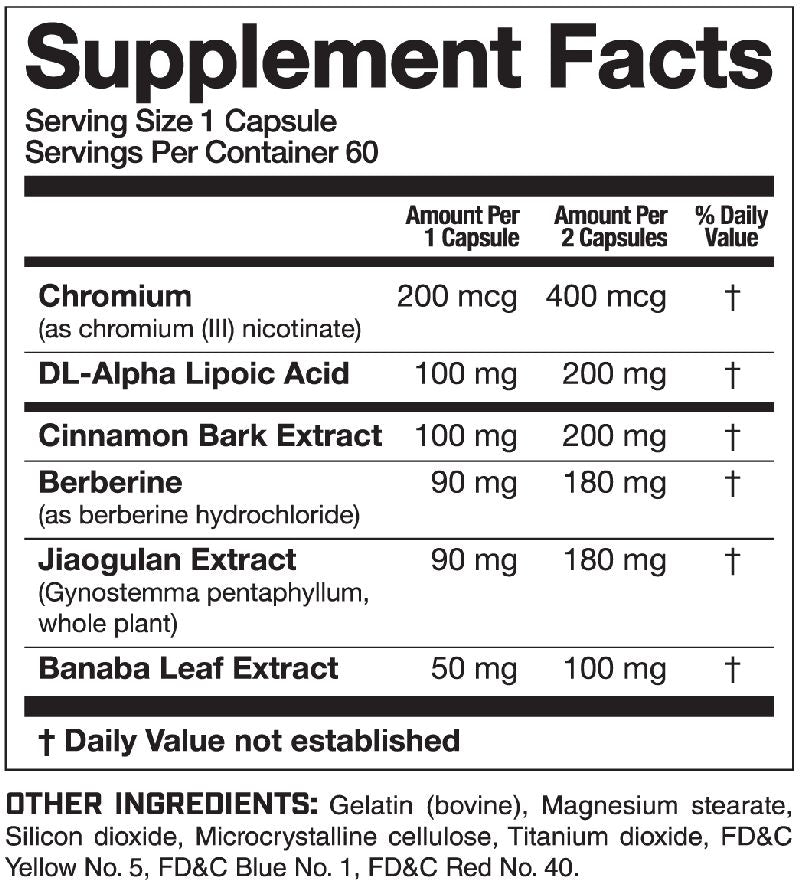 Magnum Nutraceuticals Mimic Carbs fact
