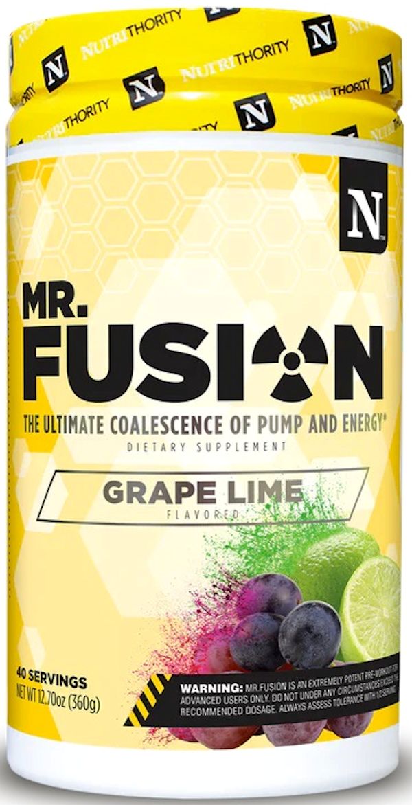 Nutrithority Mr. Fusion Pre-Workout The Ultimate Coalescence of Pump and Energy muscle growth