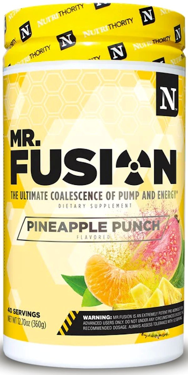 Nutrithority Mr. Fusion Pre-Workout The Ultimate Coalescence of Pump and Energy muscle pumps