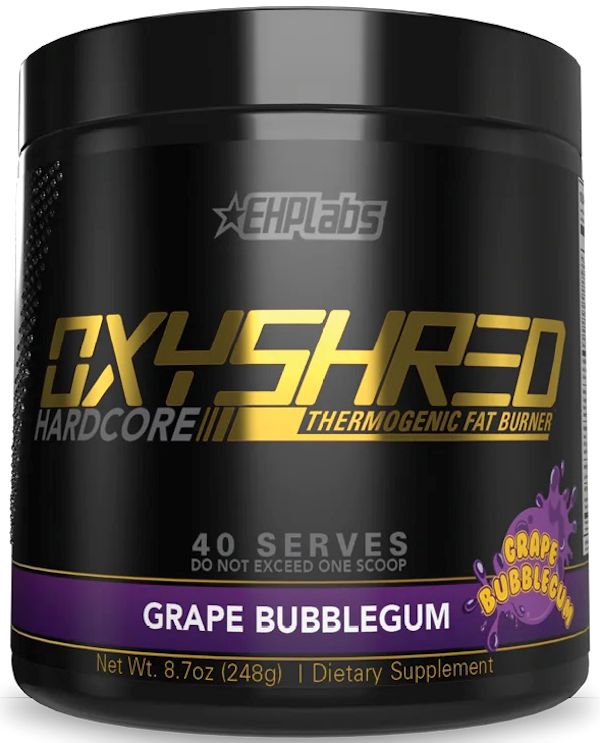 EHPLabs OxyShred Hardcore pre-workout fat burner grape
