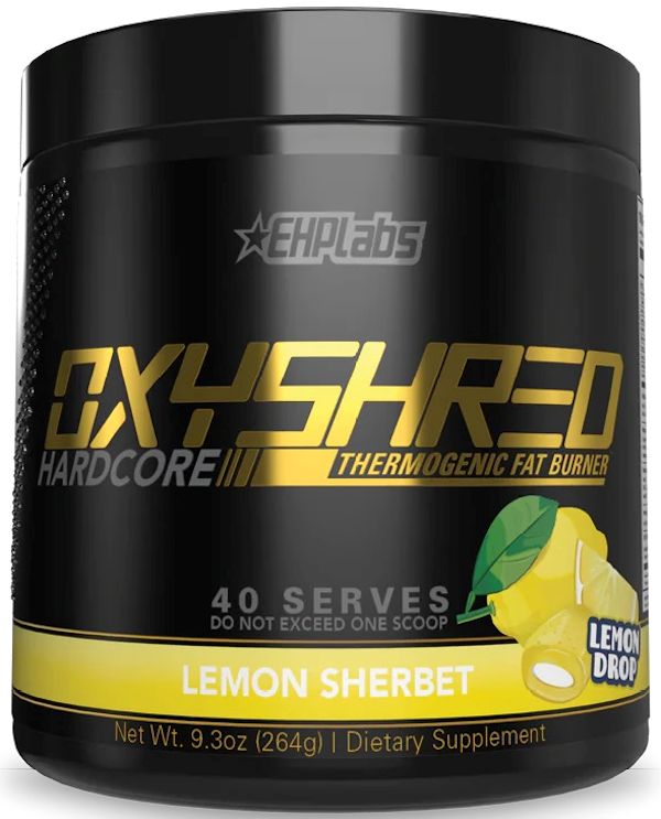 EHPLabs OxyShred Hardcore pre-workout fat burner lemon