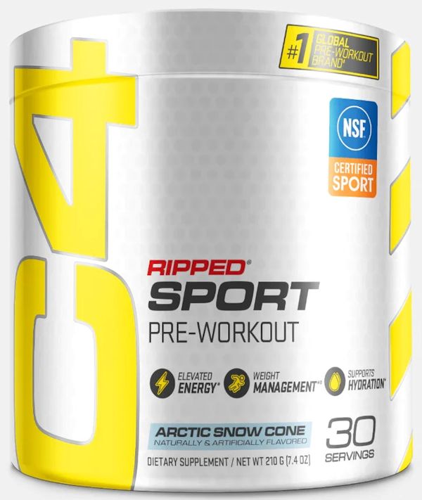 Cellucor C4 Ripped Sport Pre-Workout 30 servings blue