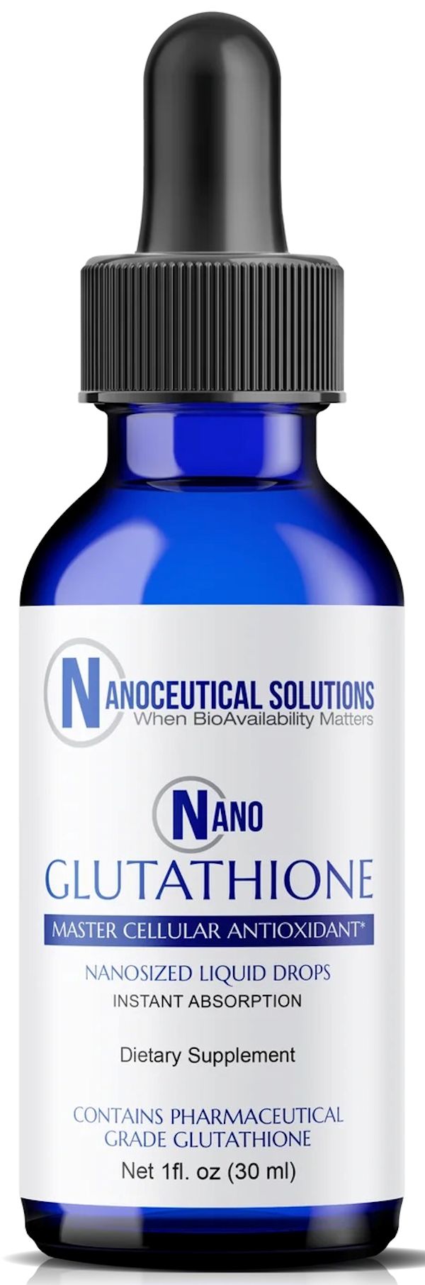 Nanoceutical Solutions Nano Glutathione Sublingual Up to 8 Times Higher than Glutathione Capsules