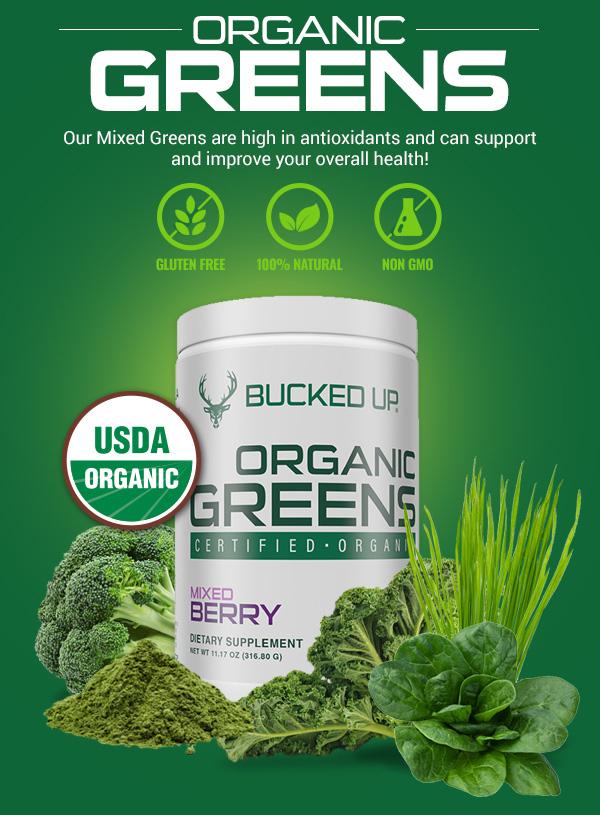 DAS Labs Bucked Up Organic Greens | Mass For Life banner