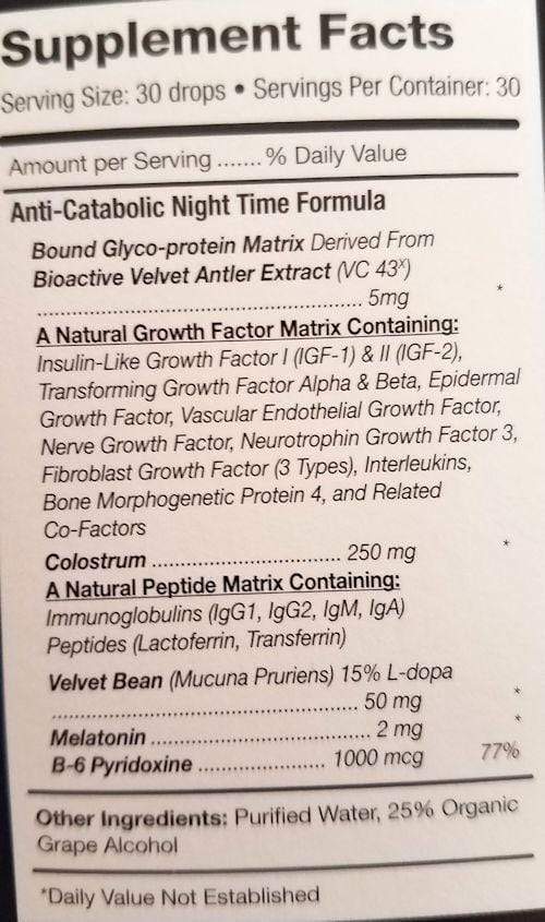 Pure Solutions Pure Factors Nighttime Sleep Formula GH facts