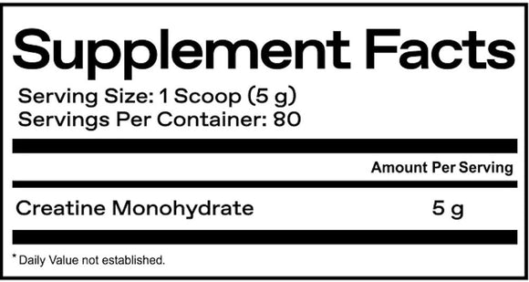 One Of One Creatine Monohydrate 80 Servings|Creatine|Mass For Life|