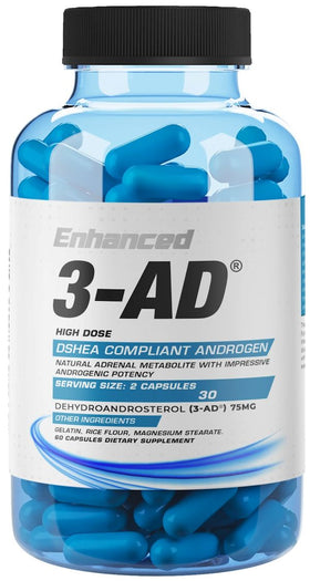 Enhanced Labs 3-AD Mass Size 60 Caps|Muscle Growth|Mass For Life|