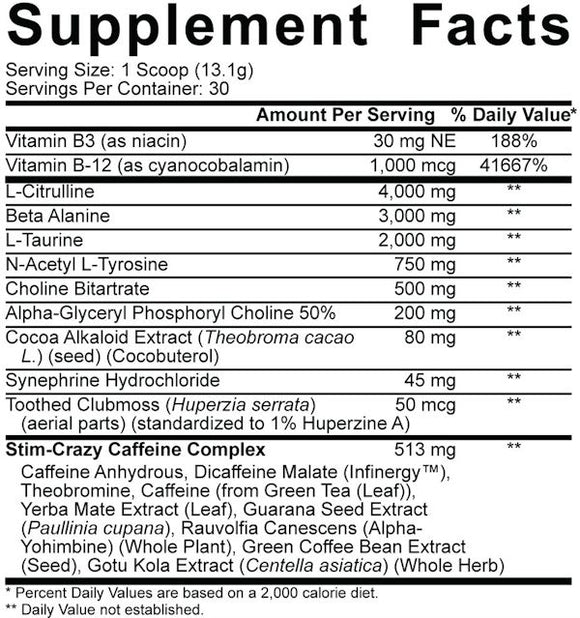 5% Nutrition 5150 High Stimulant Pre-Workout 30 Servings