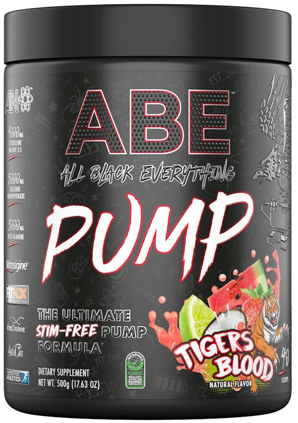 ABE Pump Non-Stim Pre-Workout 40 Scoops blood
