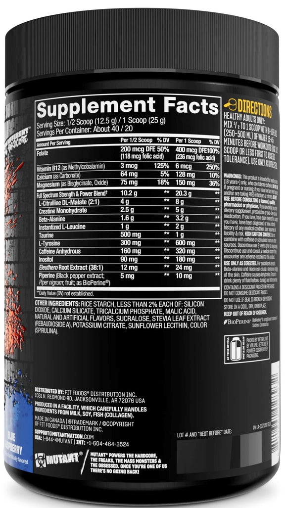 Mutant All-In Pre-Workout