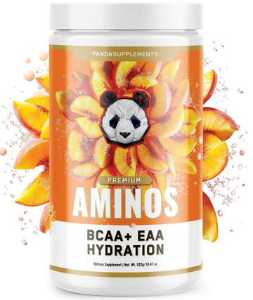 Panda Supps AMINOS  Strawberry Watermelon – Premium BCAA + EAA + Hydration|BCAA|Mass For Life|
