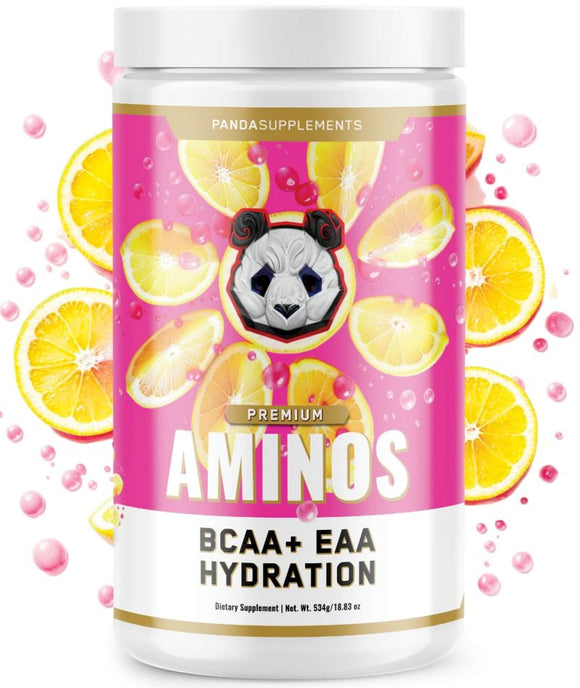 Panda Supps AMINOS BCAA + EAA + Hydration|BCAA|Mass For Life|