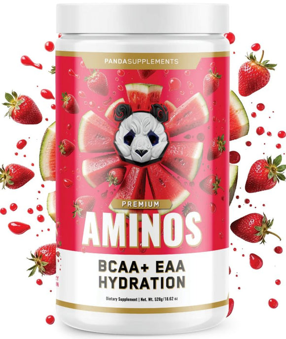 Panda Supps AMINOS BCAA + EAA + Hydration|BCAA|Mass For Life|