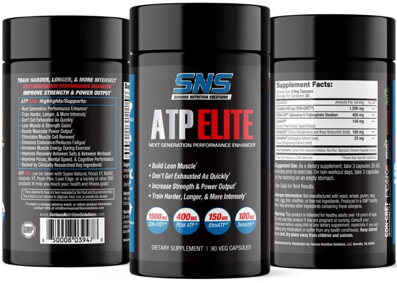 SNS Serious Nutrition Solutions ATP Elite|Pre Workout|Mass For Life|