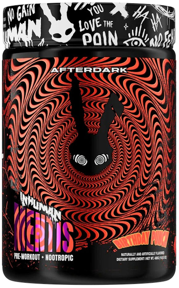 AfterDark InHuman Mentis, Pre-Workout - Nootropic|Pre Workout|Mass For Life|