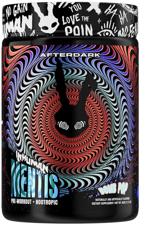 AfterDark InHuman Mentis, Pre-Workout - Nootropic|Pre Workout|Mass For Life|
