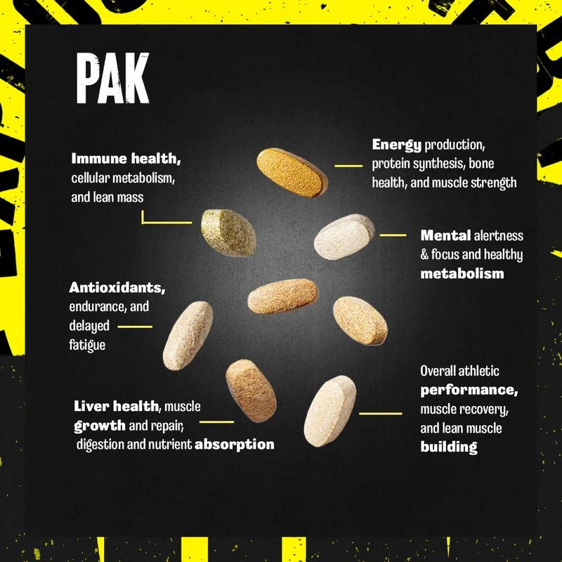 Universal Nutrition Animal Pak 44 Packet|Mass For Life|Multi Vitamin