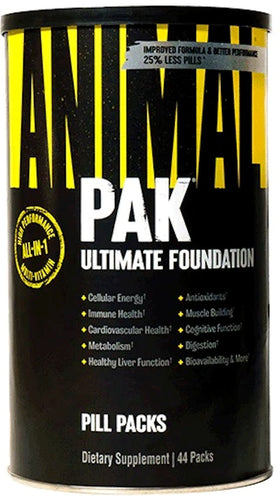 Universal Nutrition Animal Pak 44 Packet|Multi Vitamin|Mass For Life|