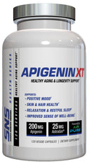 Serious Nutrition Solutions SNS Apigenin XT 200 Mg - 120 Capsules|Anti-Aging|Mass For Life|