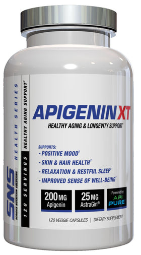 Serious Nutrition Solutions SNS Apigenin XT 200 Mg - 120 Capsules|Anti-Aging|Mass For Life|