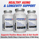 Serious Nutrition Solutions SNS Apigenin XT 200 Mg - 120 Capsules|Anti-Aging|Mass For Life|