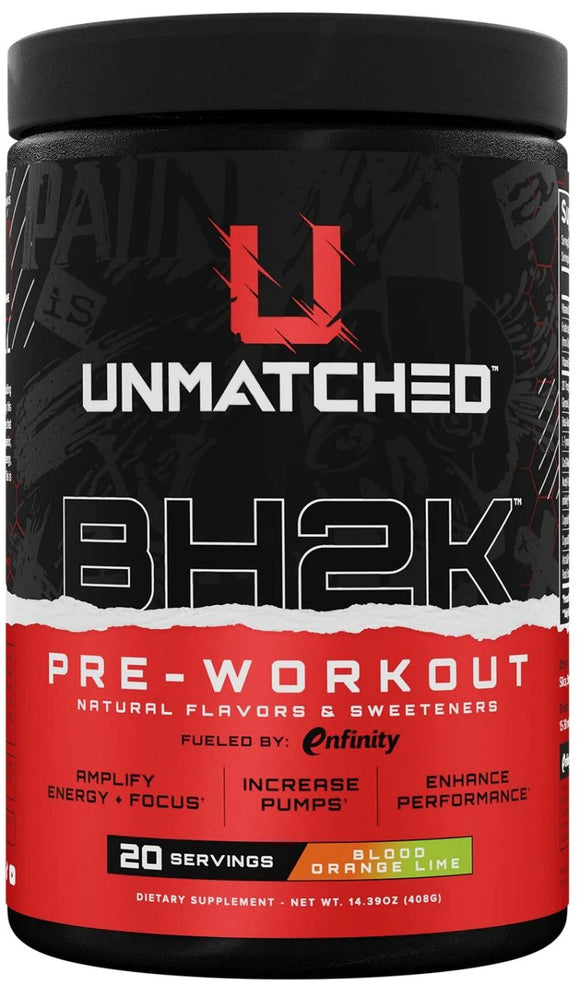 Unmatched Supps BH2K Pre Workout|Pre Workout|Mass For Life|