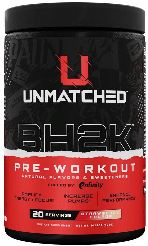 Unmatched Supps BH2K Pre Workout|Pre Workout|Mass For Life|