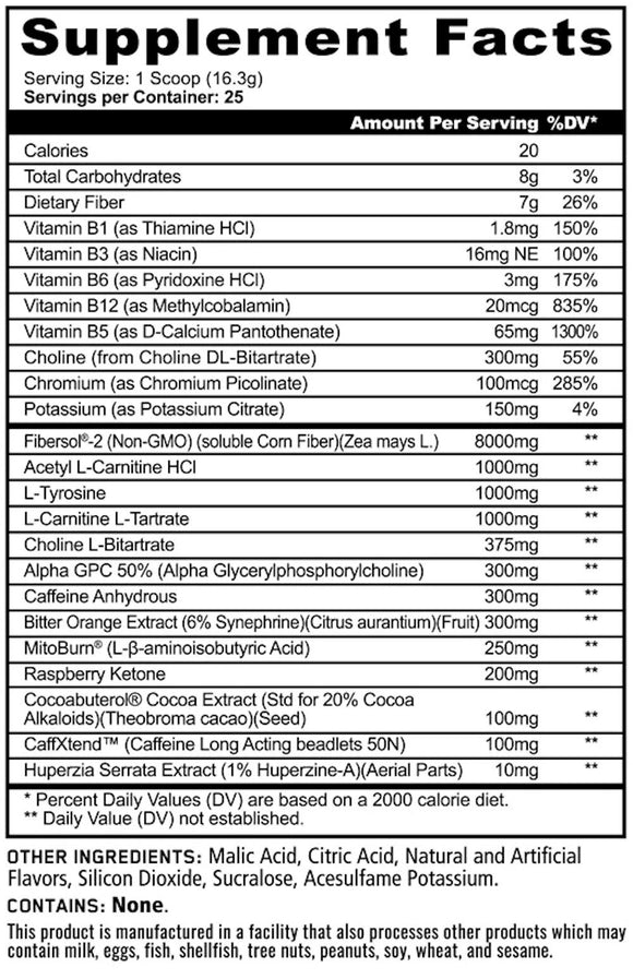 Panda Supps Burn Max Thermogenic|Fat Burner|Mass For Life|