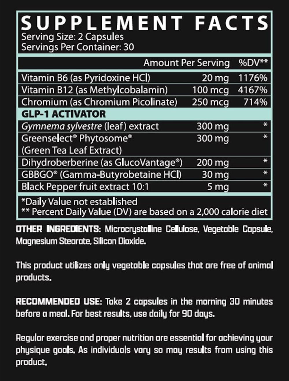 Nutrex Burn30 GLP1 60 Caps|Mass For Life|Fat Burner