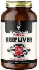 Gorilla Mind Beef Liver 180 Capsules|Protein|Mass For Life|