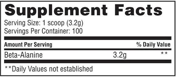 Gaspari Nutrition Beta Alanine 100 servings|Beta Alanine|Mass For Life|