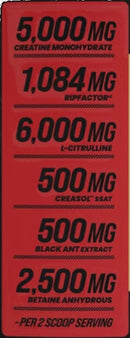 Bucked Up Black Ants Pre-Workout High Stim Citrus|Pre Workout|Mass For Life|