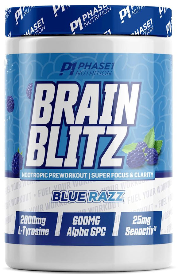 Phase 1 Nutrition Brain Blitz Super Focus Pre-Workout|Pre Workout|Mass For Life|