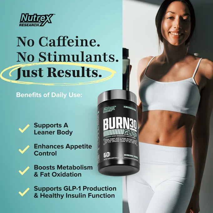 Nutrex Burn30 GLP1 60 Caps|Mass For Life|Fat Burner