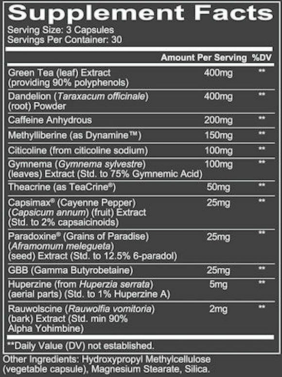Redcon1 C-Burn Extreme Fat Burner 90 Caps|Fat Burner|Mass For Life|