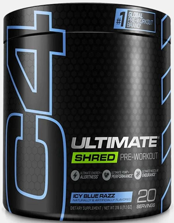 Cellucor C4 Ultimate Shred Pre-Workout blue

