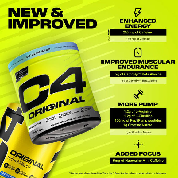 Cellucor C4 Original Pre-Workout 30 servings|Creatine|Mass For Life|