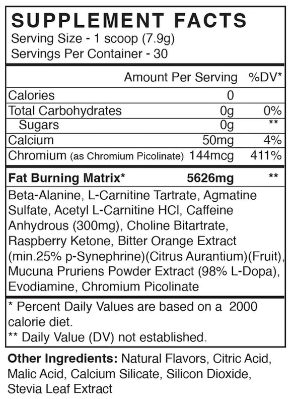 BlackMarket CUTS NATURAL Pre-Workout