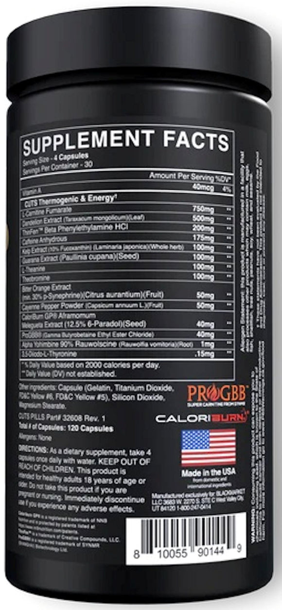 BlackMarket Cuts Pills|Fat Burner|Mass For Life|