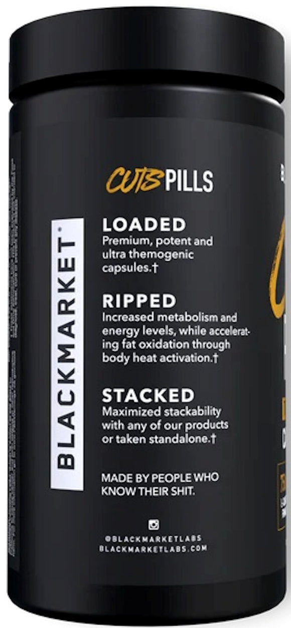 BlackMarket Cuts Pills|Fat Burner|Mass For Life|