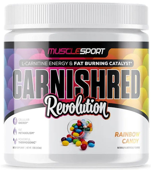 MuscleSport CarniShred Revolution Non-Stim Fat Burner|Pre-Workout|Mass For Life|